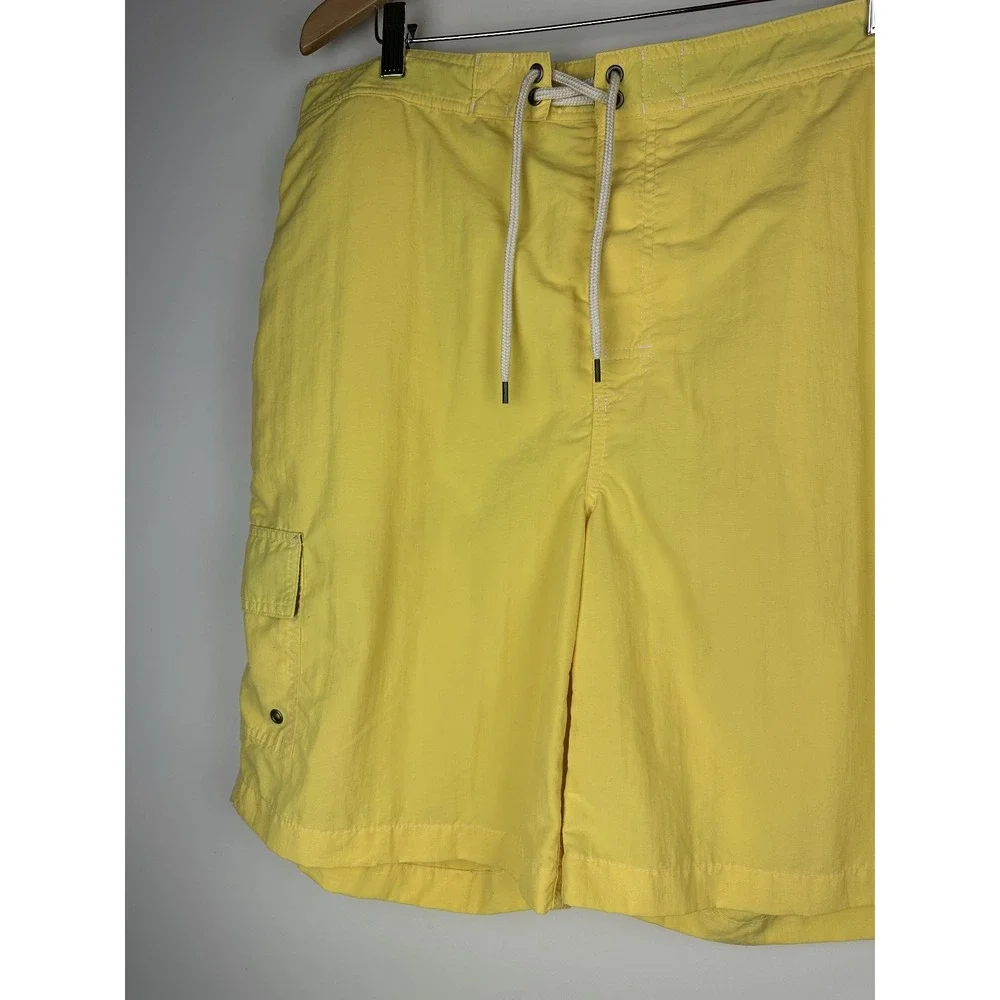 Polo Ralph Lauren Men's 8.5 Inch Kailua Classic Fit Swim Trunks Yellow Shorts XL - Picture 4 of 10